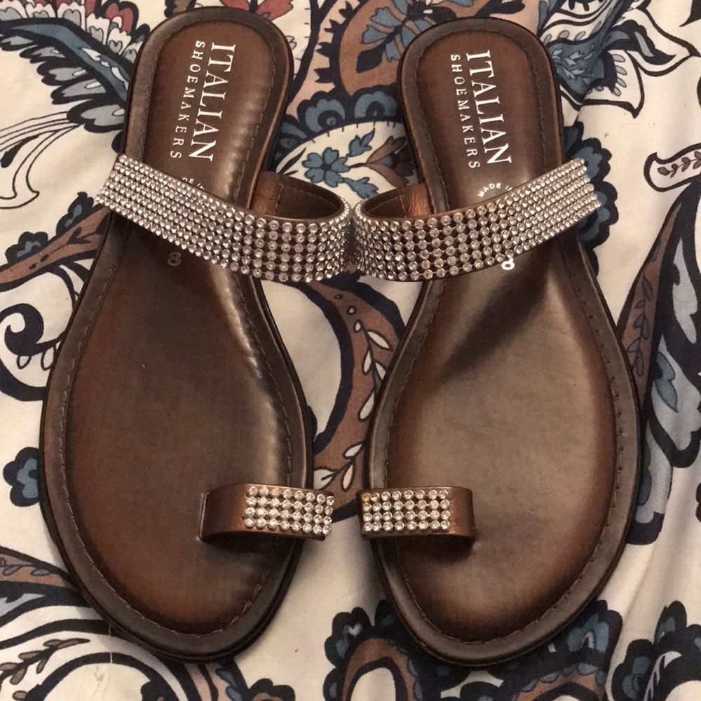 Bling sandals.